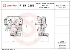 Суппорт тормозной BREMBO FBR025B