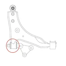 сайлентблок рычага зад.!\ Audi A2 00> GV0831 CTR