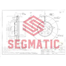 Тормозной диск SEGMATIC SBD30093294