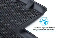 Коврики в салон RIVAL 19202001 JAC J7 2020-н.в. 4 шт., черный