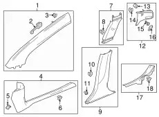 F-MOLDING 84423372 GM