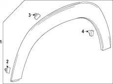 F-MOLDING 42733297 GM