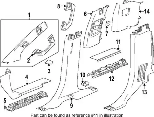 F-MOLDING 85132154 GM