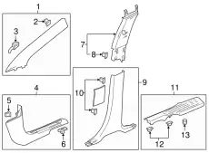 F-MOLDING 86779311 GM