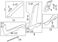 F-MOLDING 87833173 GM