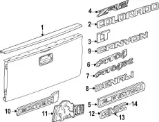 F-MOLDING 84777541 GM