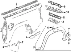 F-MOLDING 85583000 GM