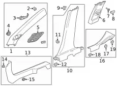 F-MOLDING 84817413 GM