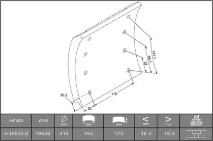 Тормозные колодки барабанные ABEX B2180159