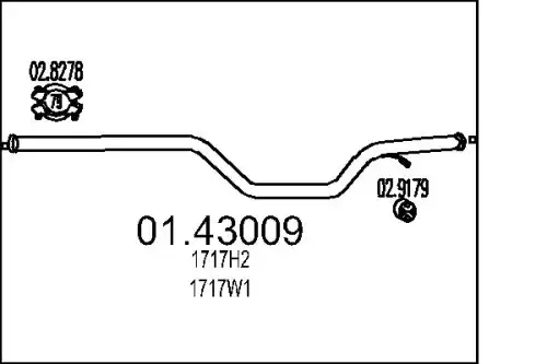 Рулевая тяга MTS 01.43009