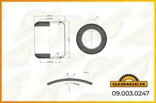 Пневмоподушка SONDER 090030247