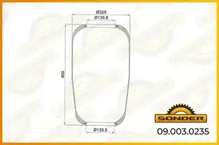 Пневмоподушка SONDER 090030235