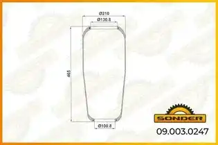 Пневмоподушка SONDER 090030248