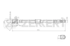 Тормозной шланг BS-9075 ZEKKERT