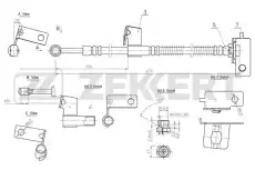 Тормозной шланг BS-9077 ZEKKERT