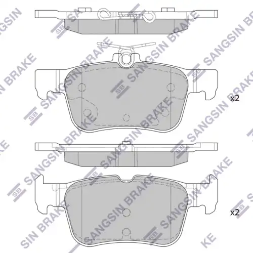 Тормозные колодки дисковые SANGSIN SP1919