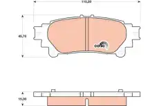 Тормозные колодки дисковые TRW GDB4174DT