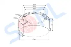 Тормозной барабан SORL 43103501070