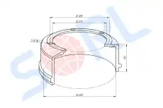 Тормозной барабан SORL 55113501070