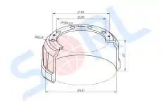 Тормозной барабан SORL 65203501070