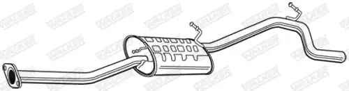 глушитель задняя часть VW 22814 WALKER