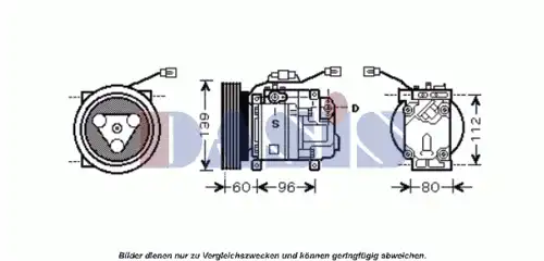 Компрессор, кондиционер 851665N AKS DASIS