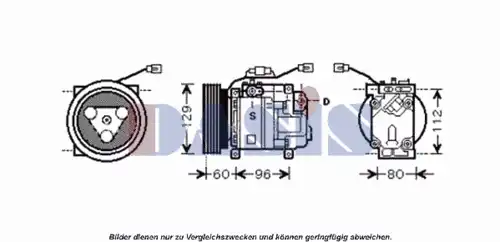 Компрессор, кондиционер 851438N AKS DASIS