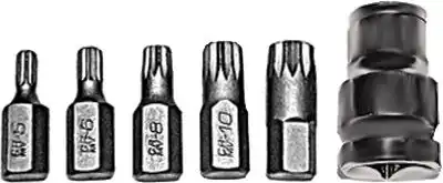Набор бит SPLINE 6 шт.CrV 57846 FIT TOOLS