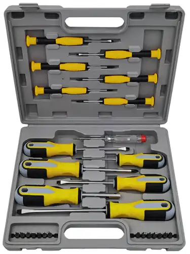Отвертки Старт и биты CrV набор 27 шт. в чемоданчике 56403 FIT TOOLS