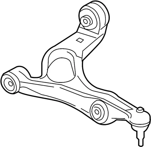 Рычаг подвески PORSCHE 7L0407152C