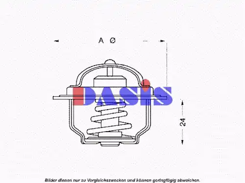 Термостат системы охлаждения AKS DASIS 751767N