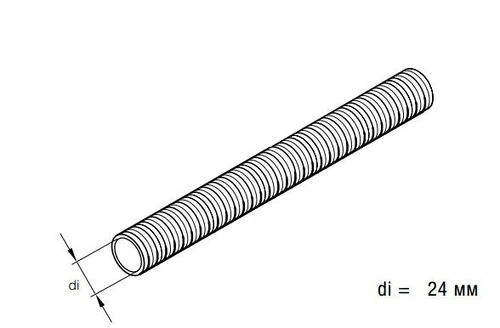 Гофра глушителя EBERSPAECHER 360 61 299 L= 1000 мм, d= 24 мм