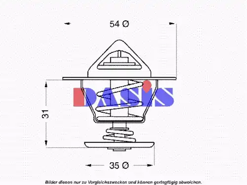 Термостат системы охлаждения AKS DASIS 751945N