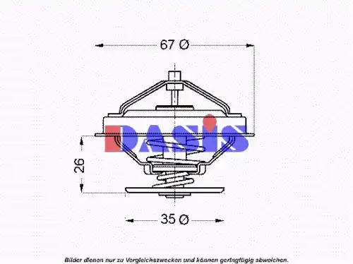 Термостат системы охлаждения AKS DASIS 751932N