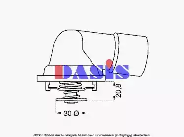 Термостат системы охлаждения AKS DASIS 751637N