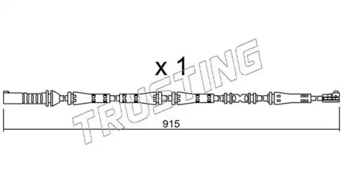 Датчик тормозных колодок TRUSTING SU.287