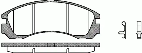 Тормозные колодки дисковые WOKING P2543.32