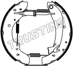колодки бараб. торм. Peug 6204 TRUSTING
