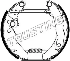 колодки бараб. торм. Ford 6066 TRUSTING