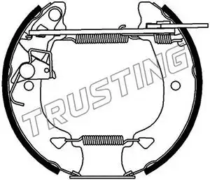 Тормозные колодки барабанные TRUSTING 6166