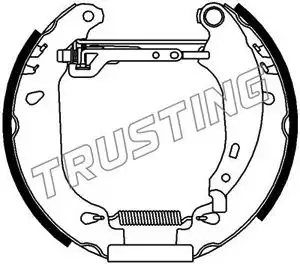 колодки бараб. торм. Peug 6162 TRUSTING