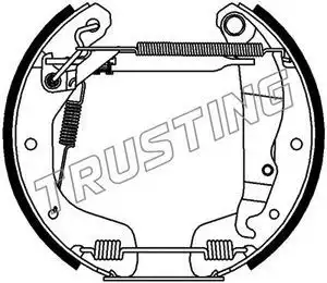 колодки бараб. торм. Opel 6231 TRUSTING