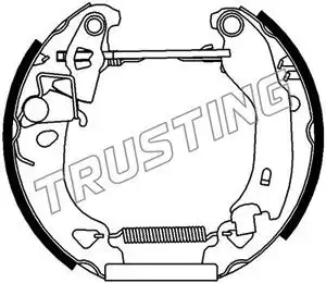 колодки бараб. торм. Fiat 6127 TRUSTING