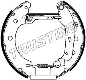 колодки бараб. торм. Ren 6156 TRUSTING
