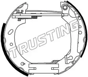 колодки бараб. торм. Ford 6271 TRUSTING