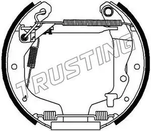 шланг тормозной перед. лев. Peug 6293 TRUSTING