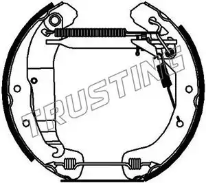 шланг тормозной задн. Opel 6248 TRUSTING