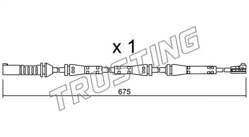 Датчик тормозных колодок TRUSTING SU.278