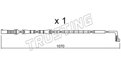 Датчик тормозных колодок TRUSTING SU.285