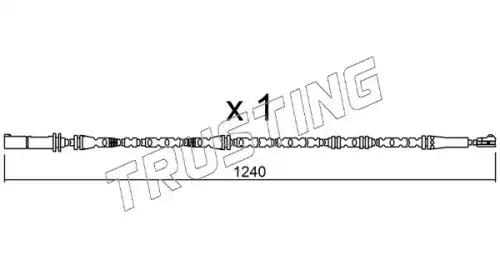 Датчик тормозных колодок TRUSTING SU.288